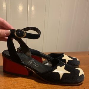 Tacco Heels - red white blue stars